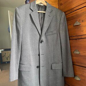 Men's Dolce & Gabbana Wool Coat, IT 48 fits M, Grey